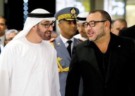 الملك محمد السادس يجري مباحثات مع وولي عهد أبو ظبي .التفاااااصييل