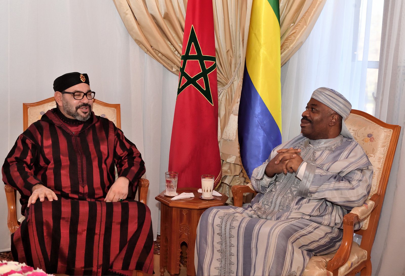 علي بونغو يلقي خطاب رأس السنة من المغرب