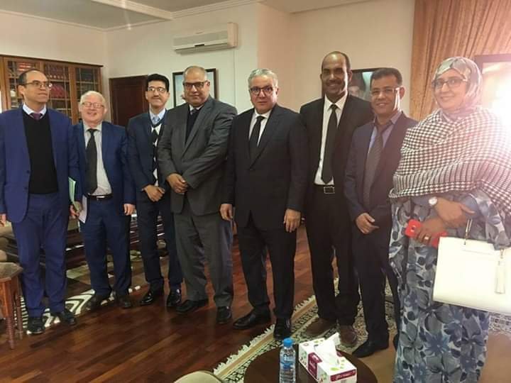 والي جهة العيون  يستقبل المكتب المسير لودادية رؤساء المصالح الخارجية ،التفاااصيييل