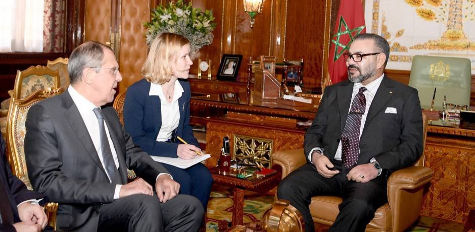الملك محمد السادس يستقبل وزير الشؤون الخارجية بفدرالية روسيا، سيرغي لافروف