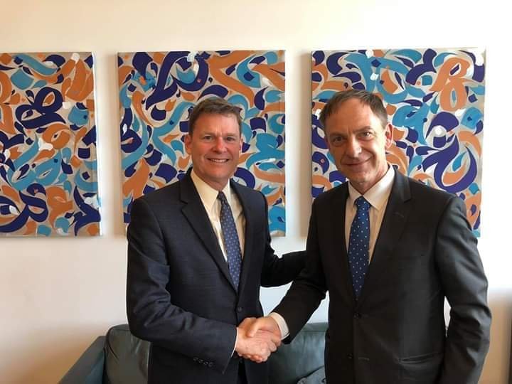 رئيس بعثة المينورسو يستقبل من طرف مدير قسم الشرق الأوسط وشمال أفريقيا بالخارجية الألمانية