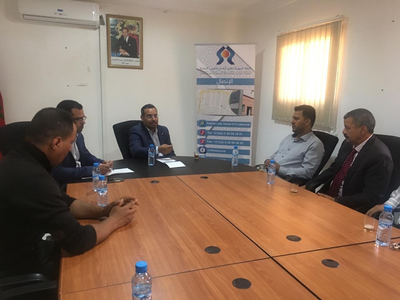 برديجي .. رئيس اللجنة الجهوية لحقوق الإنسان بالعيون بدا خدمتو .. و ها مع من تلاقى هاد الصباح