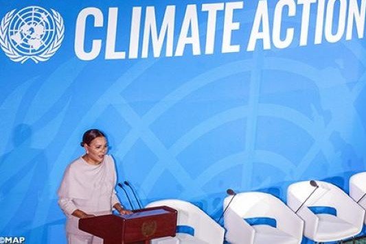 قمة العمل المناخي …  الأميرة للا حسناء تطلق مبادرة الشباب الإفريقي حول التغيرات ،