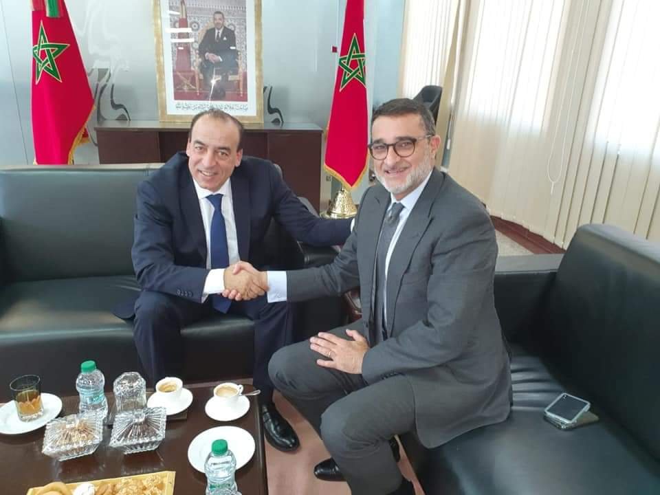 الوزير عبيابة يستقبل رئيس اللجنة الوطنية الأولمبية المغربية