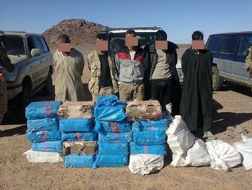 عناصر تابعة لقيادة البوليساريوا  تتورط كعادتها في تهريب المخدرات .