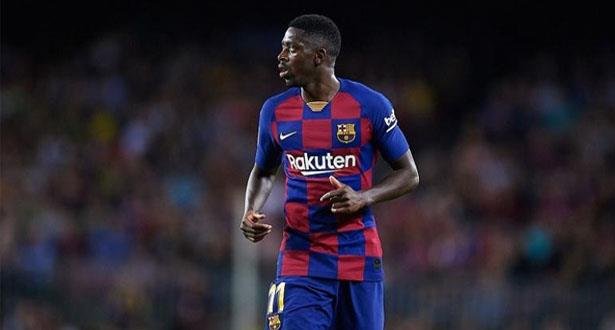 برشلونة يعلن خضوع ديمبلي لفحص كورونا
