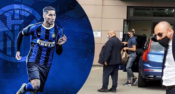 حكيمي يودع بوروسيا دورتموند ويصل إيطاليا للانضمام إلى إنتر ميلان