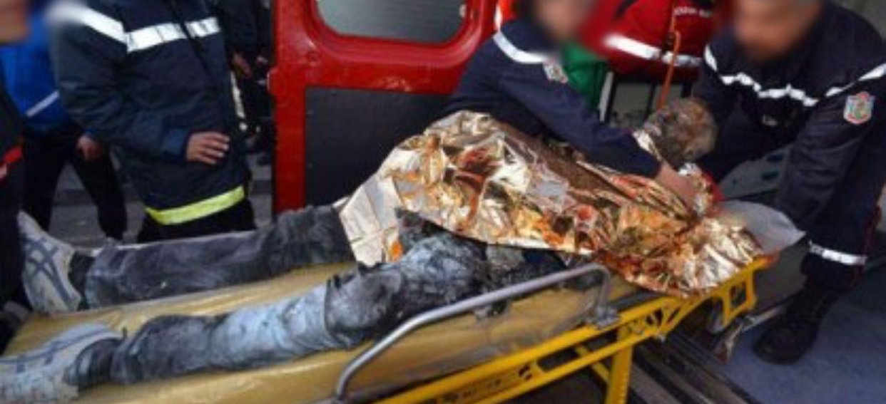 مؤلم..شاب يضرم النار في جسده إحتجاجا أمام باشوية السمارة