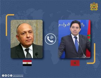 بوريطة يبحث مع نظيره المصري الجهود المشتركة من أجل دفع التسوية السياسية في ليبيا