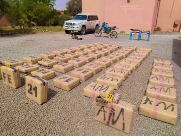 عااجل ..مرة أخرى إحباط عملية للتهريب الدولي للمخدرات وحجز طن و603 كيلوغرام  من مخدر الشيرا ..التفاصيل