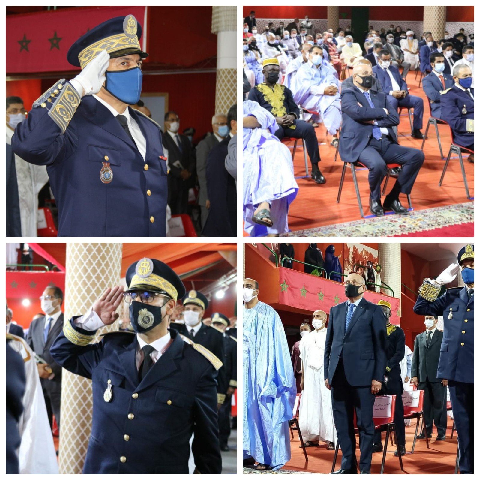 بحضور لافت للقنصل العام لدولة الامارات بالعيون ووفد رسمي مرافق.. والي الجهة يترأس حفل الانصات للخطاب الملكي بمناسبة ذكرى المسيرة الخضراء