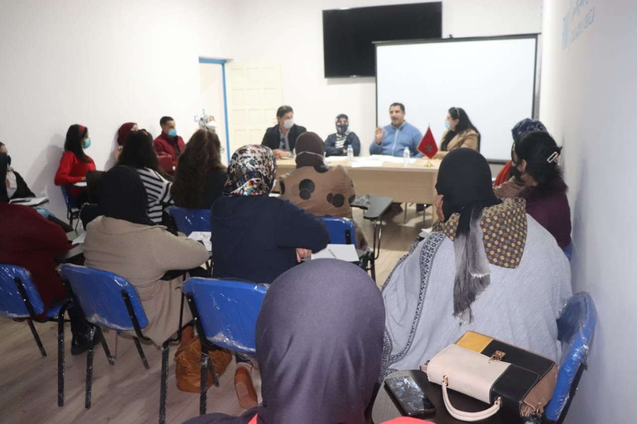 منظمة المرأة التجمعية لجهة بني ملال خنيفرة تنظم لقاء تحسيسي حول لقاح كورونا ببني ملال