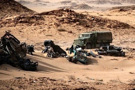 الجيش المغربي يدمر مركبة لمليشيات البوليساريو