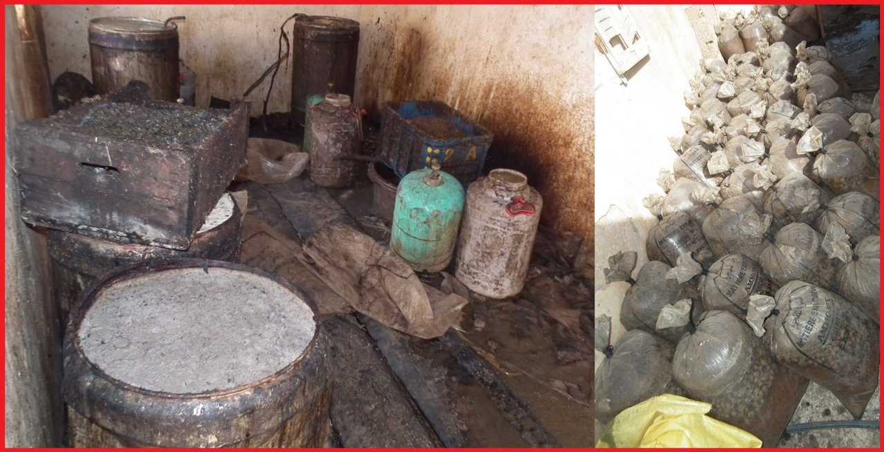 الفقيه بن صالح…حجز 642 لترا من مسكر ”ماء الحياة” وطنين و880 كيلوغرام من المواد المستعملة في تصنيعه