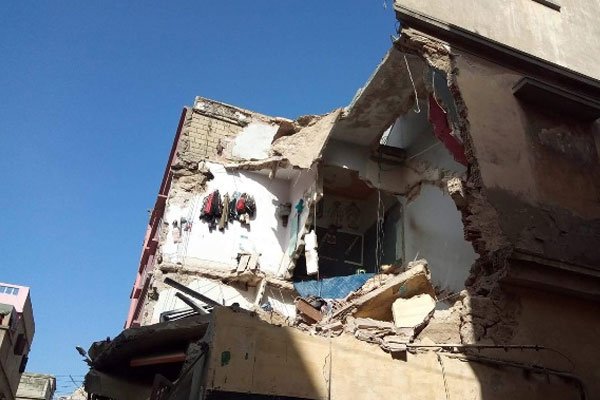 الدار البيضاء: انهيار بناية يثير الرعب في الساكنة