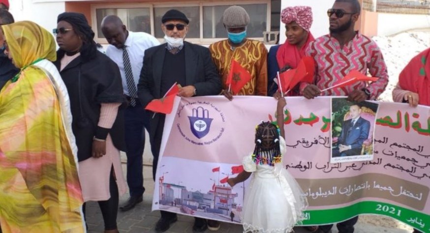 الحركة الرياضية في الكركرات لدعم القضية الوطنية