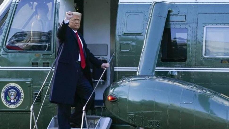 ترامب يغادر البيت الأبيض قبل بدء حفل تنصيب بايدن