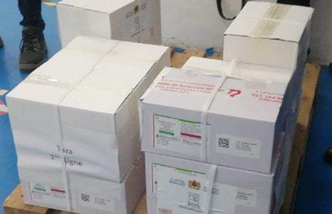 جهة الرباط سلا القنيطرة تتوصل بالدفعة الأولى من لقاح فيروس كورونا.