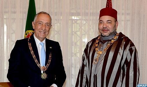 جلالة الملك يبعث برقية تهنئة إلى مارسيلو ريبيلو دي سوزا بمناسبة إعادة انتخابه رئيسا للجمهورية البرتغالية