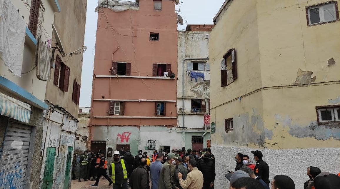 البيضاء…  انتشال جثة من بين انقاض المنزل المنهار في بوسبير