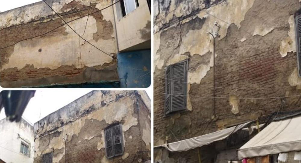 إنهيار جزء من منزل يهدد حياة قاطني منطقة ”المصلى” بطنجة.