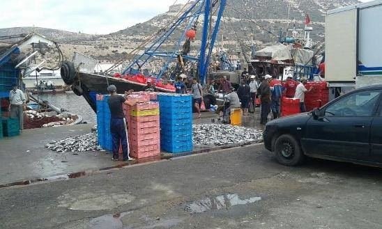 مهنيو الصيد بأكادير يوقفون العمل للرفع من أثمنة الاسماك