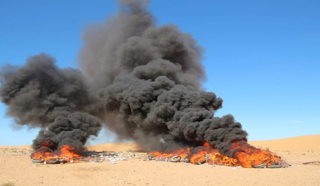 العيون.. إتلاف كمية كبيرة من المخدرات والمواد المهربة