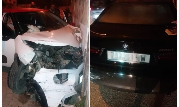 إصابة سيدة نتيجة إصطدام سيارتين بمدينة طنجة