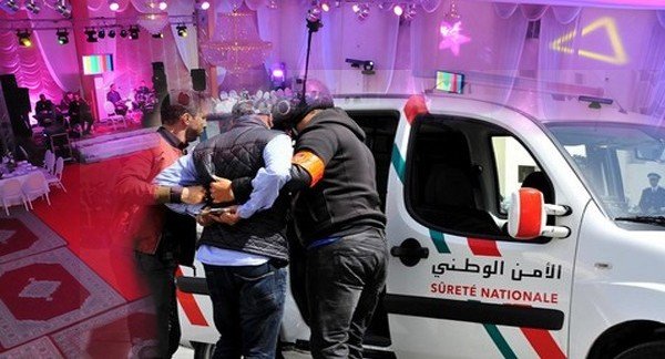 مداهمة حفل زفاف سري وتوقيف ممون الحفلات و مخالفة المدعوين فيما لاذ العروسين بالفرار