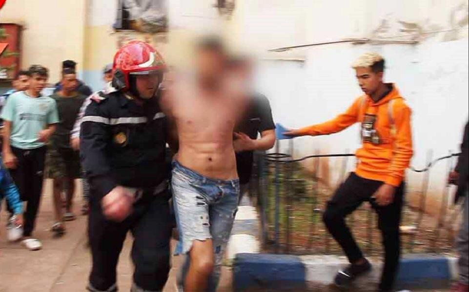 شاب في حالة هيستيرية حاول تفجير قنينة غاز داخل عمارة بحي أنسي بالدار البضاء