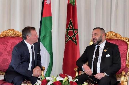 برقية تعزية ومواساة من جلالة الملك إلى عاهل المملكة الأردنية الهاشمية إثر وفاة عمه صاحب السمو الملكي الأمير محمد بن طلال