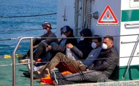 خفر السواحل الإسباني ينقذ 6 مهاجرين مغاربة أبحروا من سواحل الحسيمة