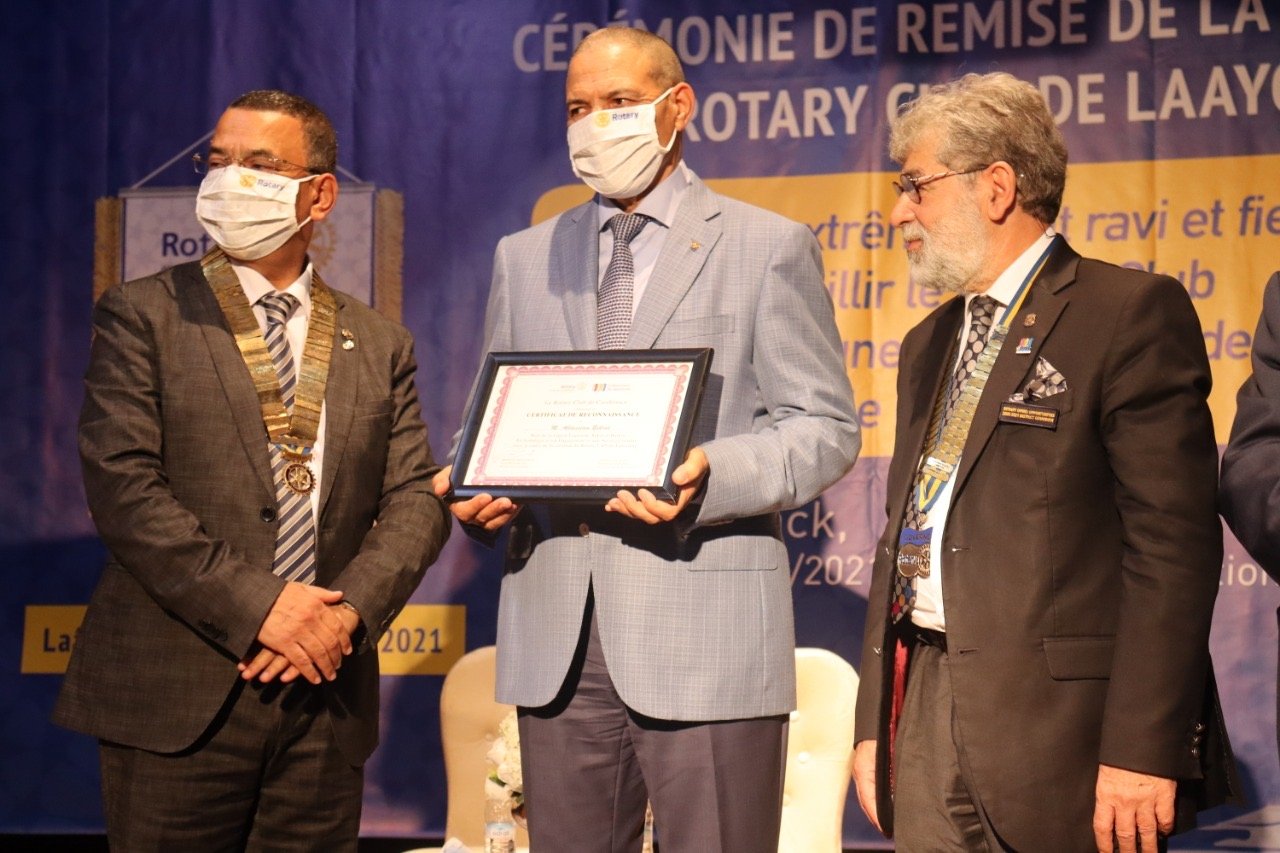 ريبورتاج خاص ..لمراسم تسليم ميثاق نادي روتاري العيون من أجل توطيد سبل الإخاء بين الشعوب