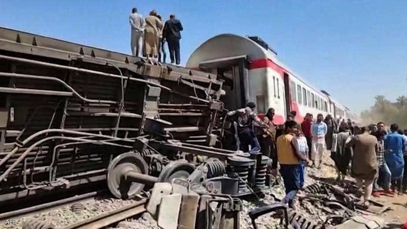 مرة أُخرى !..إصابة 40 شخص في ثاني حادث قطار خلال 24 ساعة في مصر