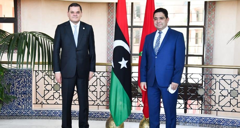 ناصر بوريطة يستقبل رئيس حكومة الوحدة الوطنية الليبية