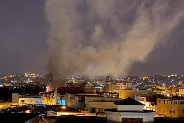 خسائر كبيرة ..حريق مهول اندلع بسوق كاساباراطا بطنجة