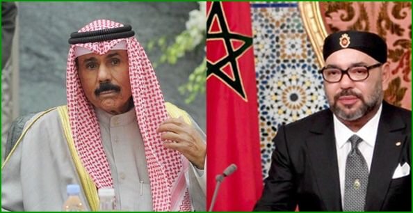 جلالة الملك يهنئ الشيخ نواف الأحمد الجابر الصباح بمناسبة الذكرى الأولى لتولي سموه مقاليد الحكم في الكويت