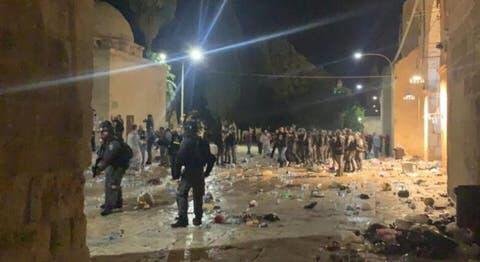 الجيش الإسرائيلي يعتقل 11 فلسطينيا إثر مواجهات في القدس