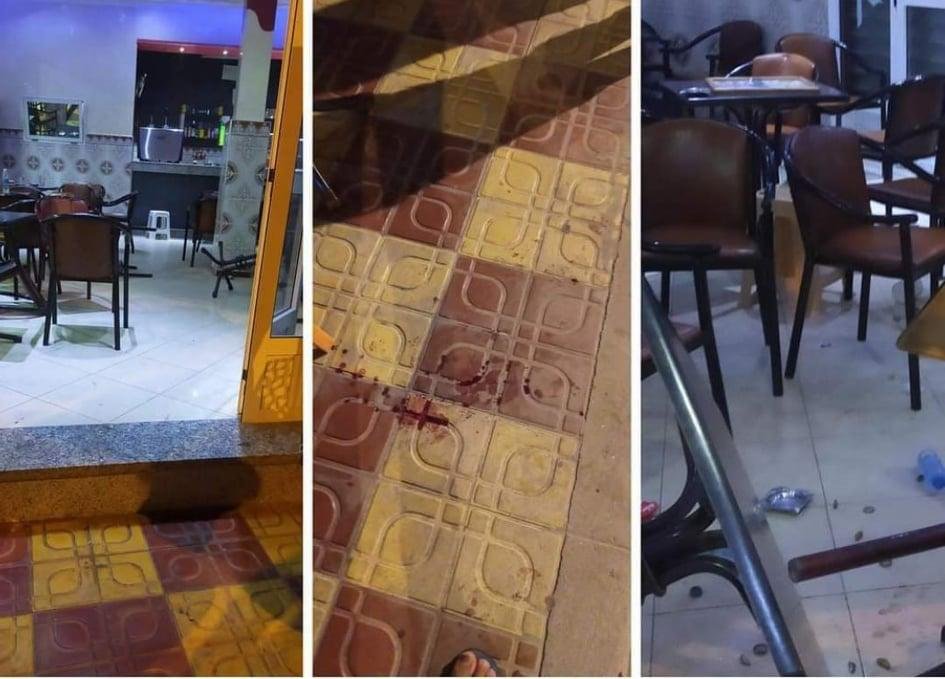 هادشي خطيييير .. مجرم يقتحم مقهى حاملا سيفين من الحجم الكبير ويعتدي على 3 أشخاص