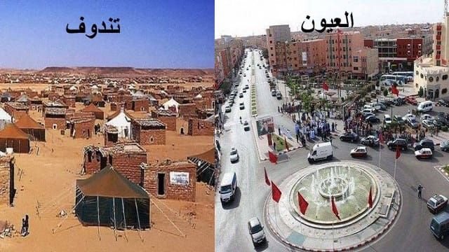 زخم تنموي بالصحراء المغربية يقابله وضع مأساوي بمخيمات تندوف