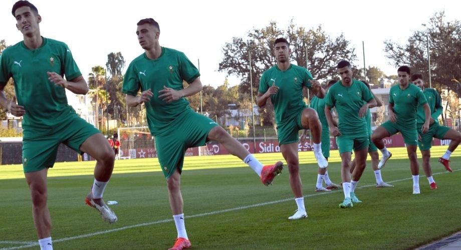 المنتخب المغربي يواصل استعداداته لمواجهتي السودان وغينيا