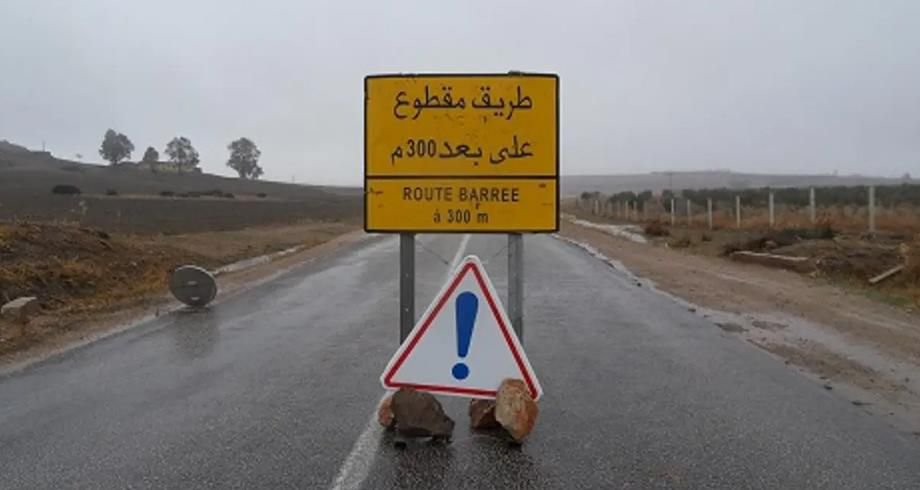انقطاع مؤقت لحركة السير بالمقطع الرابط بين بين الويدان وأفورار