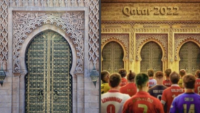 بعد هجوم مغربي شرس .. الفيفا تضطر لسحب صورة ترويجية لكأس العالم 2022