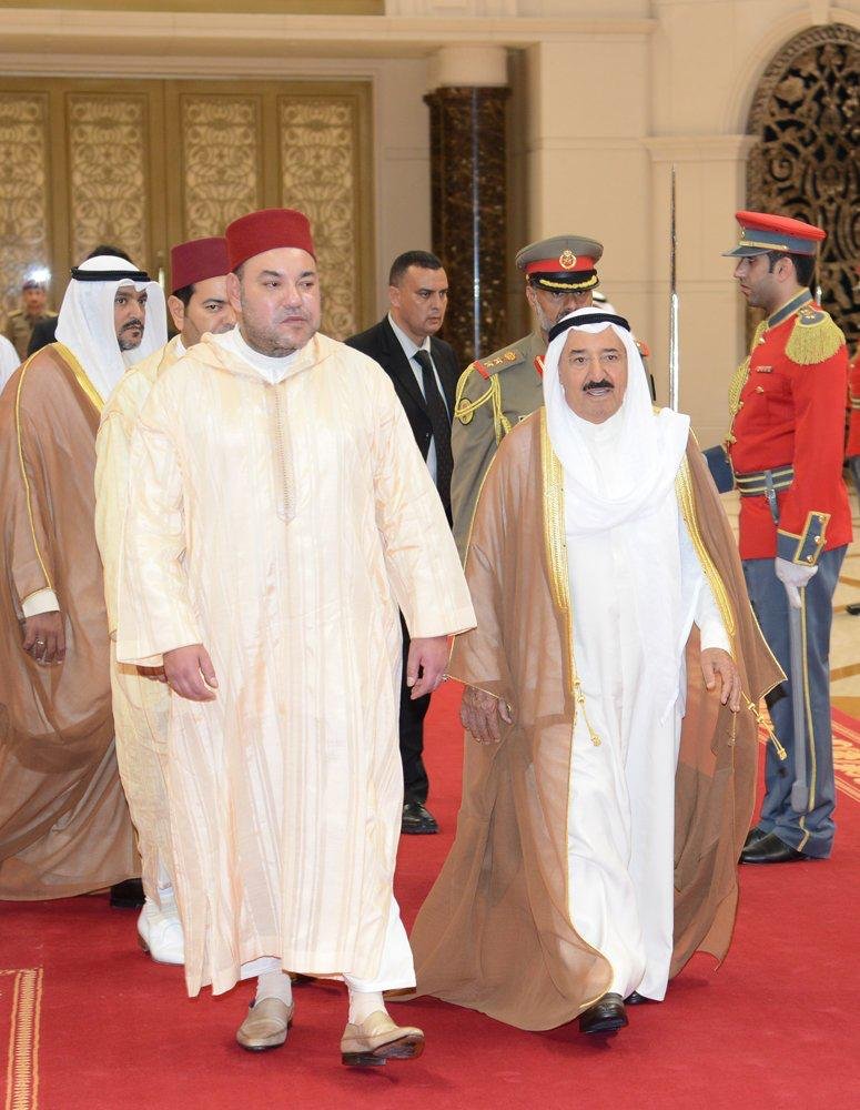 برقية شكر وامتنان من جلالة الملك إلى أمير دولة الكويت على موقف بلاده الداعم لمغربية الصحراء