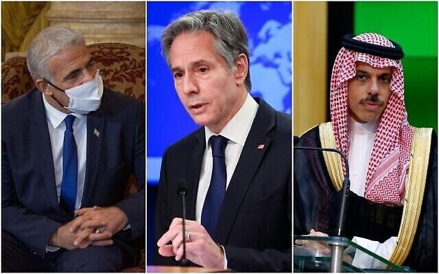 بلينكن يجتمع بوزير خارجية إسرائيل والسعودية ،هل تتضح معالم التطبيع بين البلدين ؟