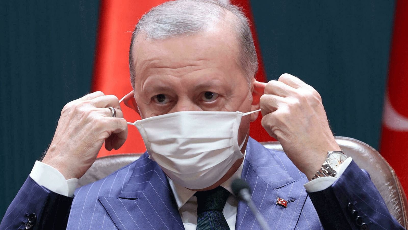 الرئيس التركي رجب طيب اردوغان يعلن إصابته بكورونا