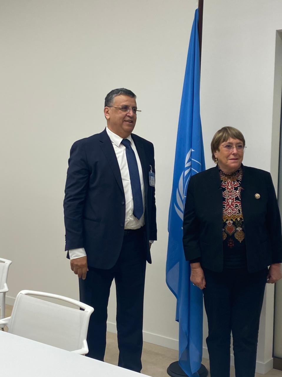 وزير العدل يعقد لقاءً مفيداً ومثمراً مع مفوضة الأمم المتحدة السامية لحقوق الإنسان