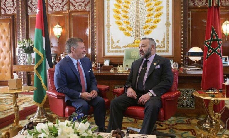 جلالة الملك محمد السادس يتباحث مع العاهل الأردني بشأن المسجد الأقصى