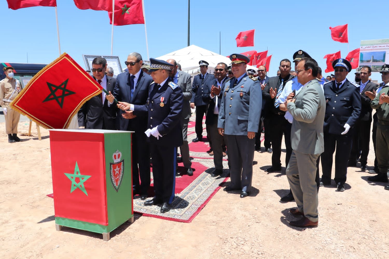 العيون .. تدشين بناء مسجد بتجزئة التضامن الخاصة بموظفي الشرطة