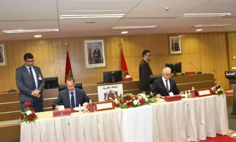 توقيع اتفاقية شراكة وتعاون بين رئاسة النيابة العامة ووزارة التجهيز والماء